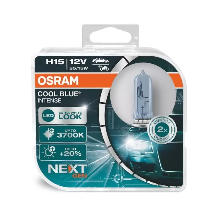 OSRAM Cool Blue Intense Next Gen H15 Car Headlight Bulbs