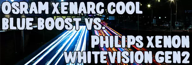 OSRAM Xenarc Cool Blue Boost vs. Philips Xenon WhiteVision gen2