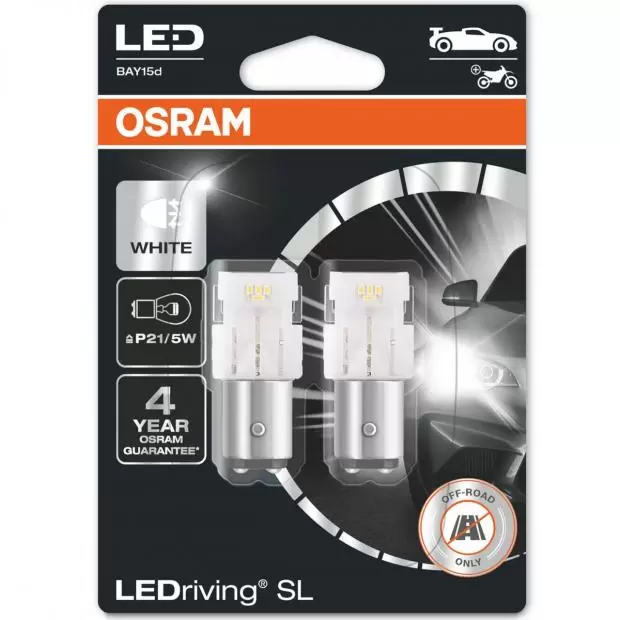 OSRAM LEDriving SL LED P21/5W 6000K Car Lamps (Twin)