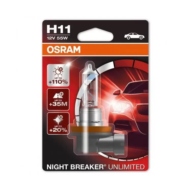 OSRAM Night Breaker Unlimited H11 Lamps (Twin)