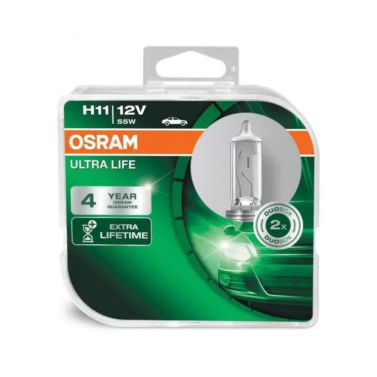 Osram Ultra Life H11 12V Bulb - Twin Pack