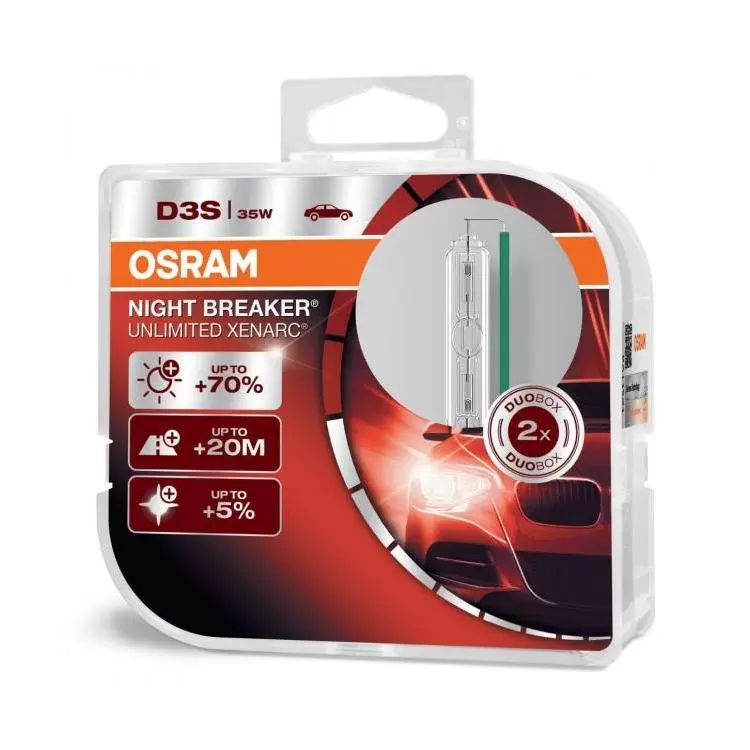OSRAM Xenarc Night Breaker Unlimited D3S Bulb (Twin