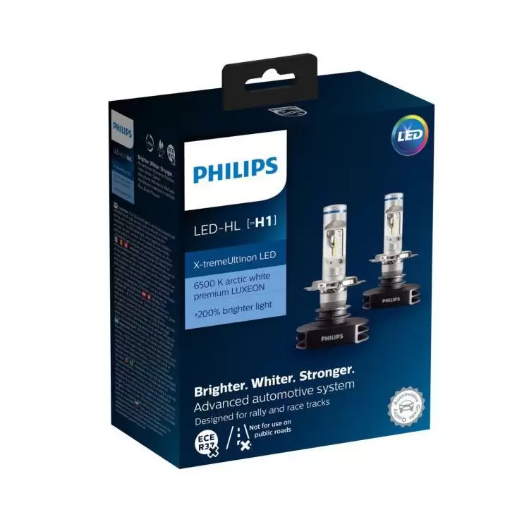 Philips XtremeUltinon LED Car Headlight Bulb H1 (Twin) PowerBulbs EU