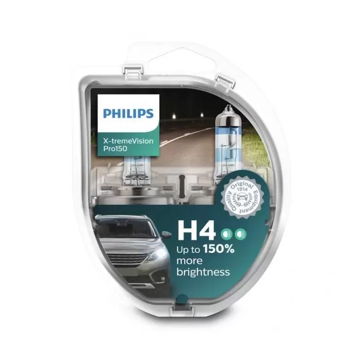 Philips H4 Xtreme Vision 150 mas potente Xtremevision PRO150