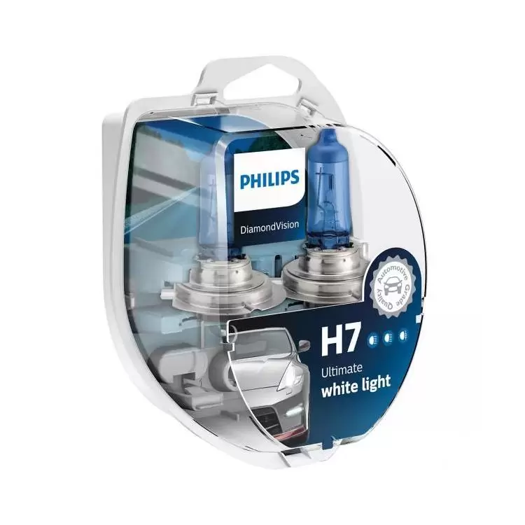 Philips Standard H7 55W Two Bulbs Head Light High Beam Replacement